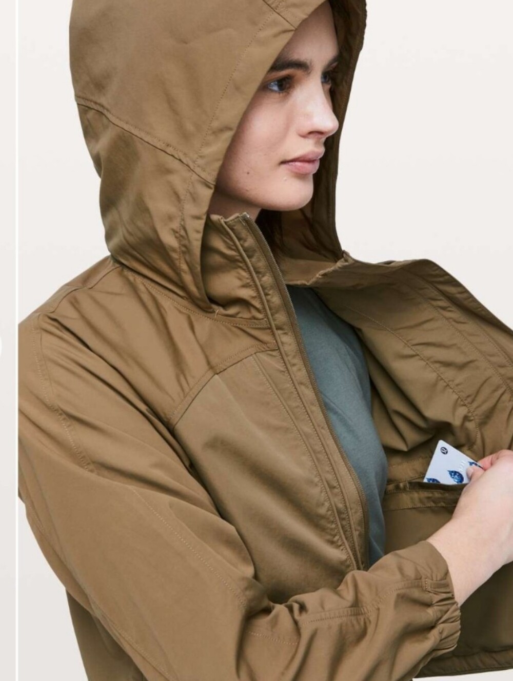 lululemon athletica Tan Puffer Jacket with High Collar - Picture 7 of 12
